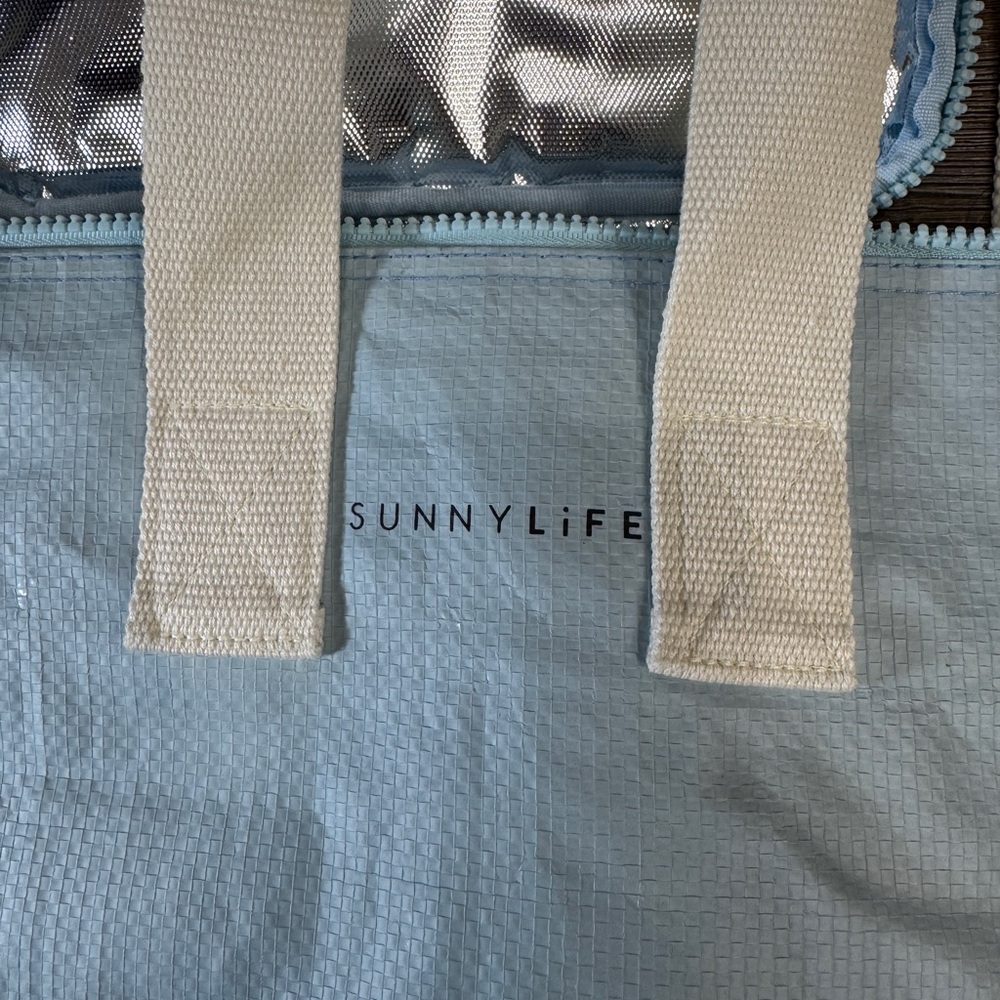 Sunnylife Light Blue Insulated Cooler Bag NWT Crossbody Lunch Tote Beach - Picture 10 of 12